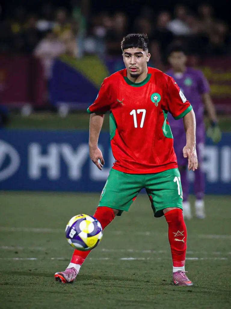 Moncef Zekri latéral gauche marocain du KV Mechelen en Jupiler Pro League