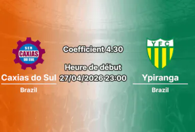 Pronostic Caxias do Sul – Ypiranga