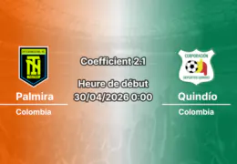 Pronostic Internacional Palmira – Deportes Quindío