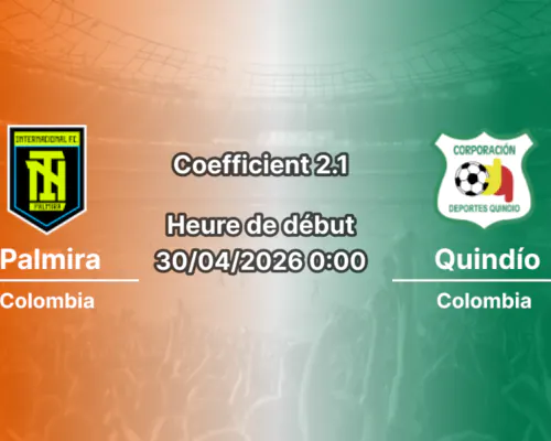 Pronostic Internacional Palmira – Deportes Quindío