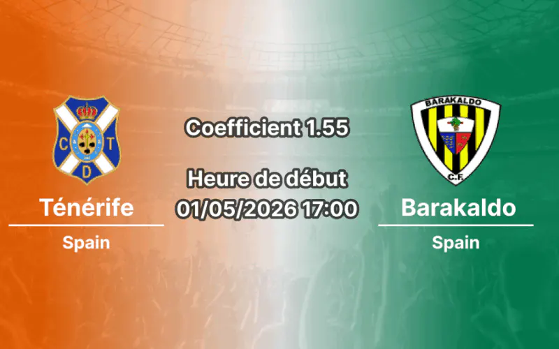 Pronostic Ténérife – Barakaldo
