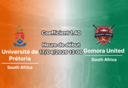 Pronostic Université de Prétoria – Gomora United : duel de milieu de tableau au ABSA Tuks Stadium