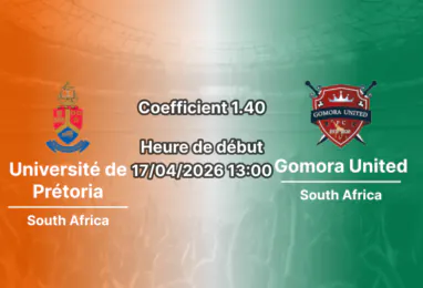 Pronostic Université de Prétoria – Gomora United : duel de milieu de tableau au ABSA Tuks Stadium