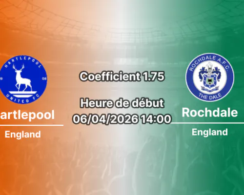 Pronostic Hartlepool – Rochdale