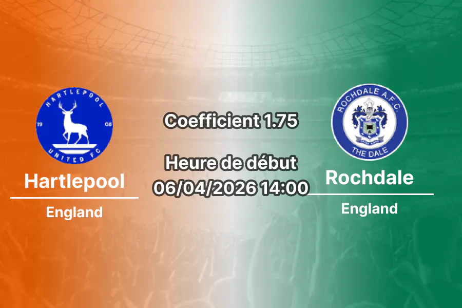 Pronostic Hartlepool – Rochdale