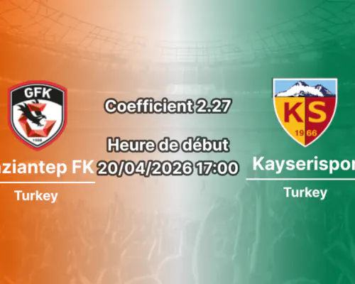 Pronostic Gaziantep FK – Kayserispor