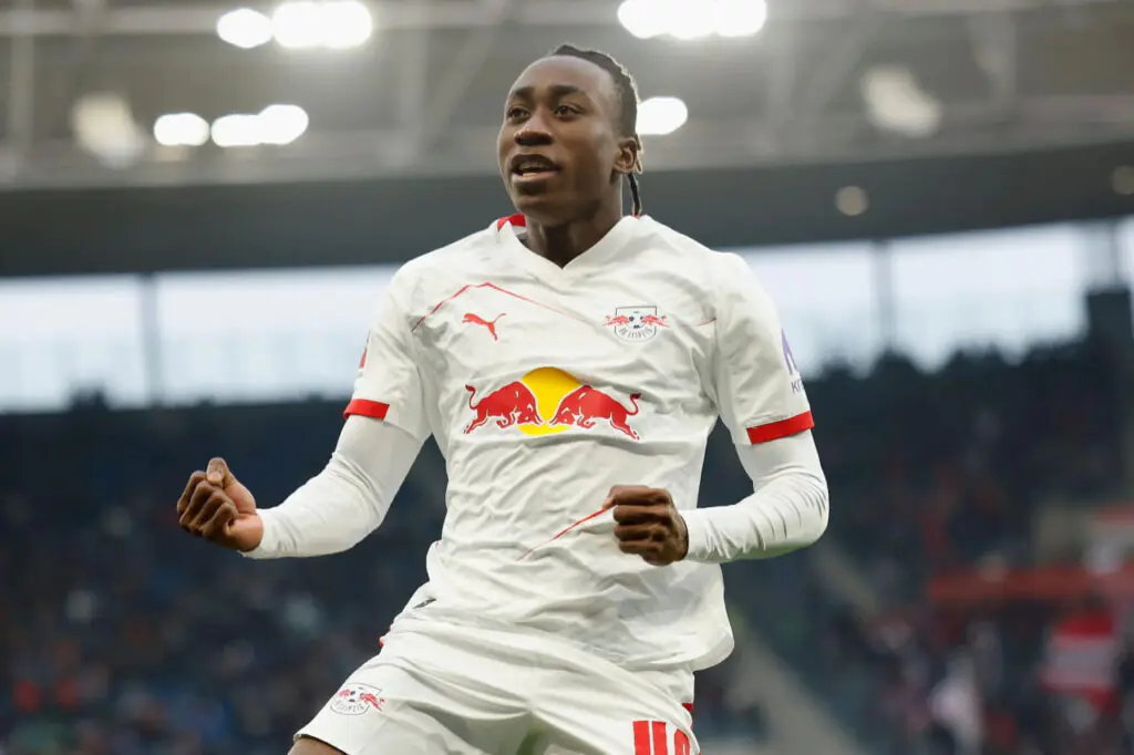 Yan Diomande ailier ivoirien du RB Leipzig en Bundesliga