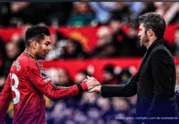 Casemiro en action sous le maillot de Manchester United lors d'un match de Premier League 2025-2026