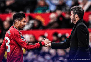 Casemiro en action sous le maillot de Manchester United lors d'un match de Premier League 2025-2026