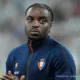 Enzo Boyomo international camerounais lors d'un match avec la sélection du Cameroun