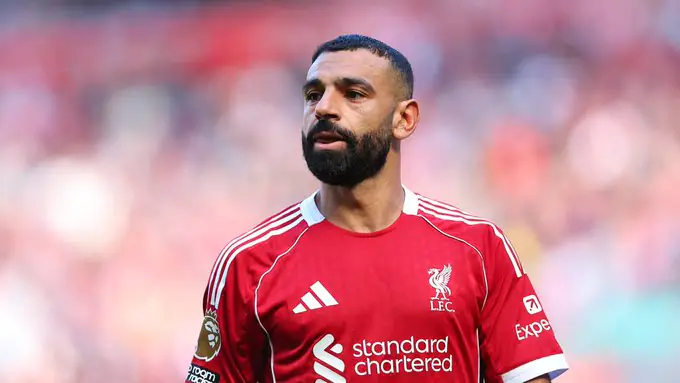 Mohamed Salah avec le maillot de l'équipe nationale d'Égypte lors de la Coupe du monde 2026
