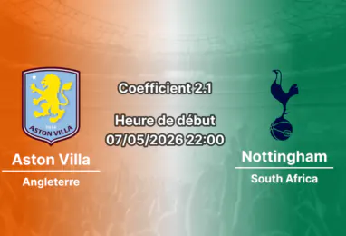 Pronostic Aston Villa – Nottingham Forest