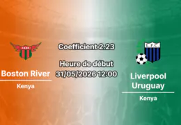 Pronostic Boston River Liverpool Uruguay au Estadio Campeones Olímpicos Florida, Primera División 1er juin 2026