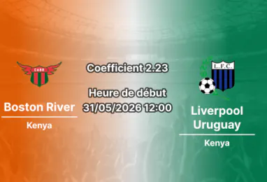 Pronostic Boston River Liverpool Uruguay au Estadio Campeones Olímpicos Florida, Primera División 1er juin 2026