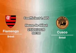 Pronostic Flamengo Cusco au Maracanã Rio de Janeiro, Copa Libertadores Groupe A dernière journée 27 mai 2026