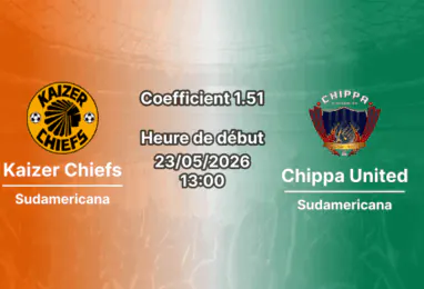 Pronostic Kaizer Chiefs Chippa United au Moses Mabhida Stadium Durban, Betway Premiership Round 30 23 mai 2026