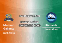 Pronostic Marumo Gallants Richards Bay — Dr Petrus Molemela Stadium Bloemfontein, journée 28 Betway Premiership 9 mai 2026