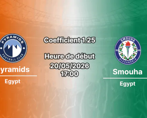 Pronostic Pyramids Smouha – Stade 30 June, Le Caire, Egypt Premier League Championship Round 20 mai 2026