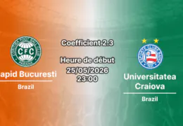 Pronostic Rapid Bucuresti - Universitatea Craiova