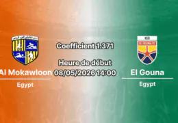 Pronostic Al Mokawloon El Gouna, Arab Contractors Stadium, Premier League égyptienne, mai 2026