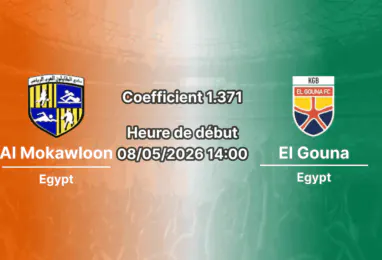 Pronostic Al Mokawloon El Gouna, Arab Contractors Stadium, Premier League égyptienne, mai 2026