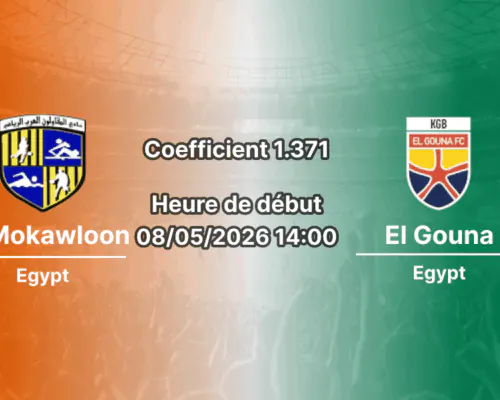Pronostic Al Mokawloon El Gouna, Arab Contractors Stadium, Premier League égyptienne, mai 2026