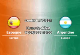 Pronostic Espagne Argentine – MetLife Stadium East Rutherford, Finale Coupe du monde 2026 19 juillet 2026