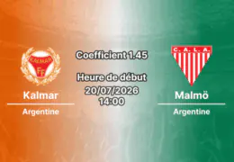 Pronostic Kalmar Malmö – Guldfageln Arena Kalmar, Allsvenskan Suède Tour 13, 20 juillet 2026