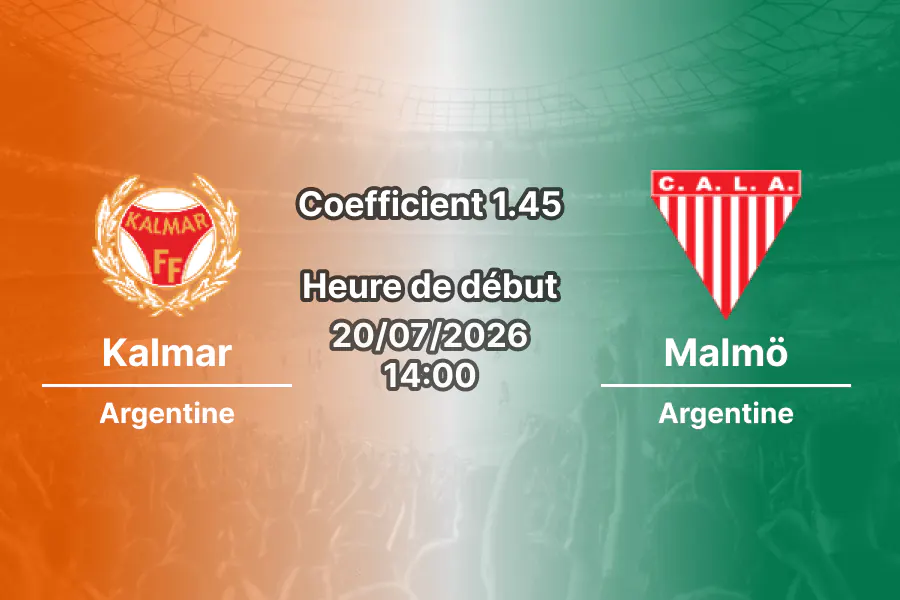 Pronostic Kalmar Malmö – Guldfageln Arena Kalmar, Allsvenskan Suède Tour 13, 20 juillet 2026