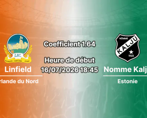 linfield_nomme_kalju_16juillet2026.jpg COVER ALT : Pronostic Linfield Nomme Kalju – Windsor Park Belfast, Ligue Conférence UEFA 1er tour qualif retour 16 juillet 2026
