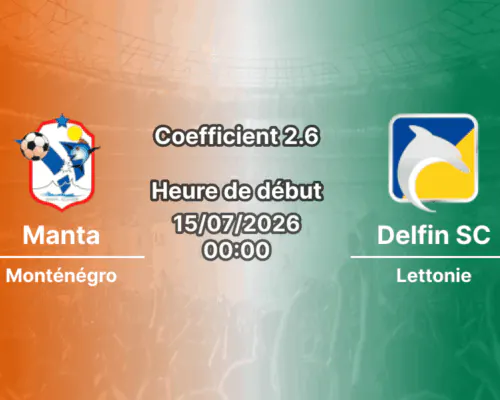 Pronostic Manta Delfin SC – Estadio Jocay Manta, LigaPro Serie A Équateur Tour 19, 15 juillet 2026