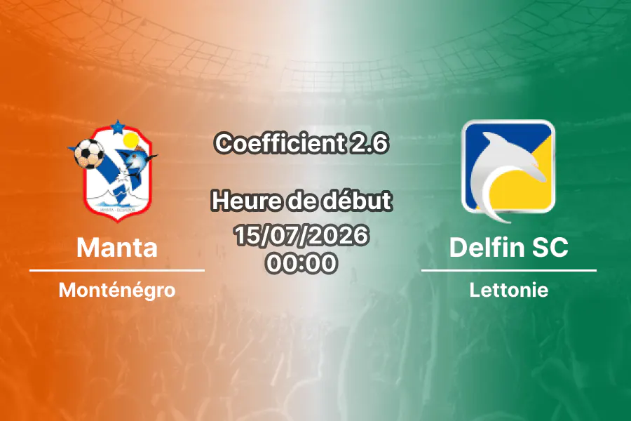 Pronostic Manta Delfin SC – Estadio Jocay Manta, LigaPro Serie A Équateur Tour 19, 15 juillet 2026