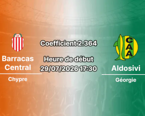 Pronostic Barracas Central Aldosivi – Estadio Claudio Chiqui Tapia, Liga Profesional Clausura 2026, 29 juillet