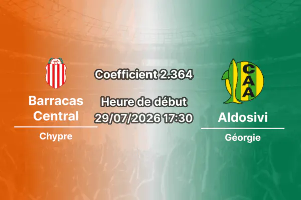 Pronostic Barracas Central Aldosivi – Estadio Claudio Chiqui Tapia, Liga Profesional Clausura 2026, 29 juillet