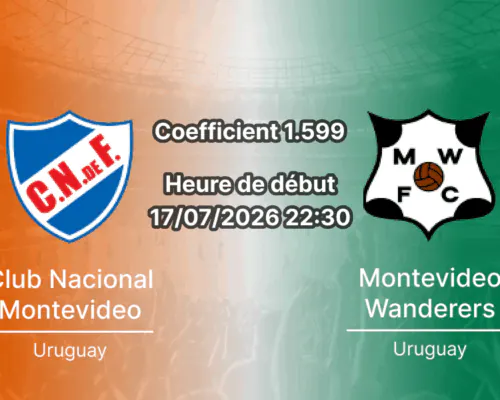 Pronostic Nacional Montevideo Wanderers – Gran Parque Central, Torneo Intermedio Serie B, 17 juillet 2026