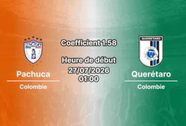 Pronostic Pachuca Querétaro – Estadio Hidalgo Pachuca Mexique, Liga MX Apertura 2026 Journée 2, 28 juillet 2026