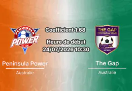 Pronostic Peninsula Power The Gap – Kelly Park Kippa-Ring Brisbane, Queensland Premier League 1 Women's, 24 juillet 2026