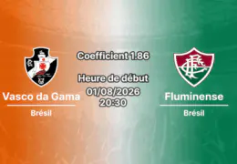 Pronostic Vasco da Gama Fluminense – Maracanã Rio de Janeiro, Copa do Brasil 1/8 finale 2026, 1er août