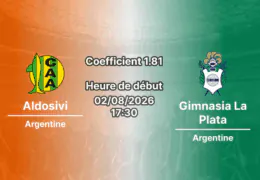 Pronostic Aldosivi Gimnasia La Plata – Estadio Jose Maria Minella Mar del Plata, Clausura Argentine 2026, 2 août