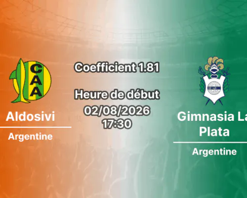 Pronostic Aldosivi Gimnasia La Plata – Estadio Jose Maria Minella Mar del Plata, Clausura Argentine 2026, 2 août