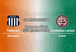 Pronostic Talleres Córdoba Lanús — Mario Alberto Kempes, Torneo Clausura 2026, Córdoba, 12 août 2026